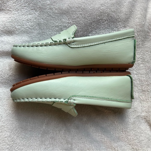 Perroquet Kids Mint Green Loafers - Picture 4 of 14